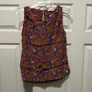 Loft Floral Sleeveless Top - Multicolor